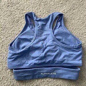 Alphalete Stratus Bra, Color Digital Violet, Size Small.